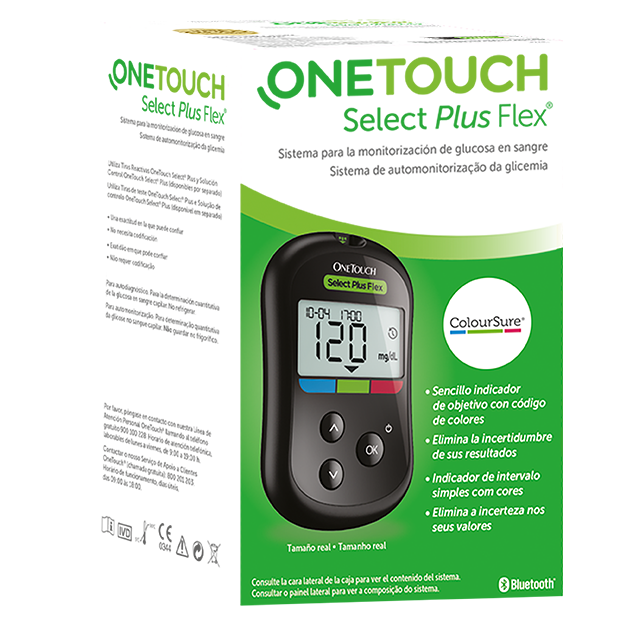 Medidor de Glucosa OneTouch® Select Plus Flex™